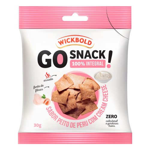 Snack Integral Wickbold Go Snack! Peito de Peru com Cream Cheese 30g