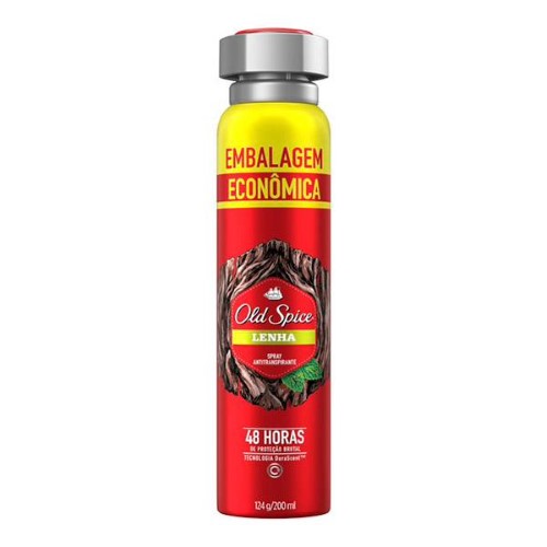 Desodorante Old Spice Lenha Spray Antitranspirante com 200ml