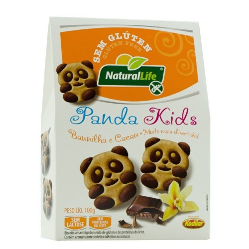 Biscoito Natural Life Panda Kids Baunil Cacau 100G