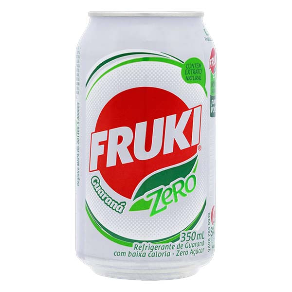 Refrigerante Guaraná Zero Fruki Lata 350Ml