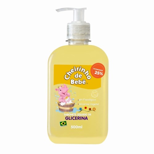 Sabonete líquido Cheirinho de bebê Glicerina 500ml