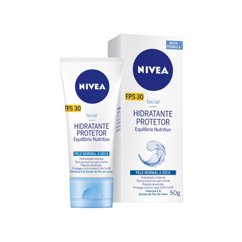 Hidratante Protetor Nivea Equilíbrio Nutritivo Fps 30 50ml