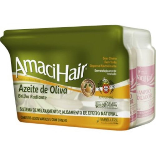 Creme Relaxante para Cabelo Amacihair Azeite de Oliva com 200g