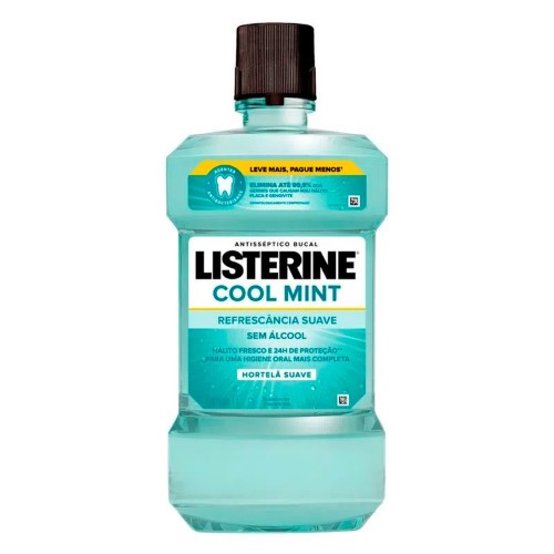 Antisséptico Bucal Listerine Cool Mint Sem Álcool 1 Litro