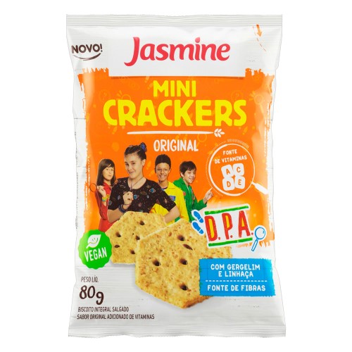 Biscoito Jasmine Mini Cracker Original D.P.A 80g