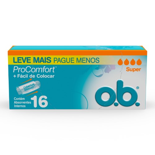 Absorvente Interno O.b Procomfort Super 16 Unidades