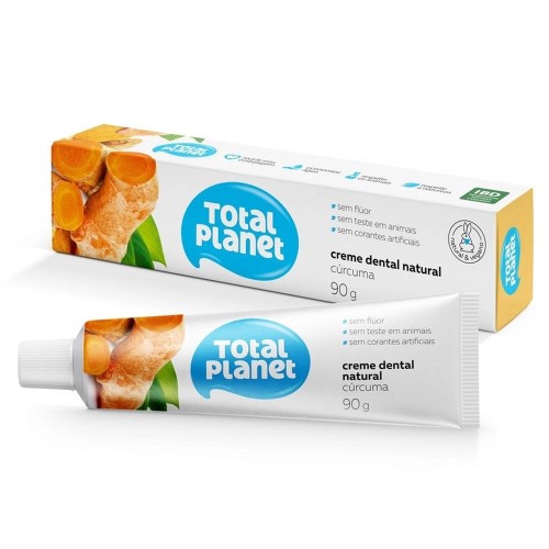 Creme Dental Total Planet Natural Cúrcuma 90g