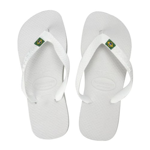 Sandália Havaianas Brasil Branco Tamanho 43/44 1 Par