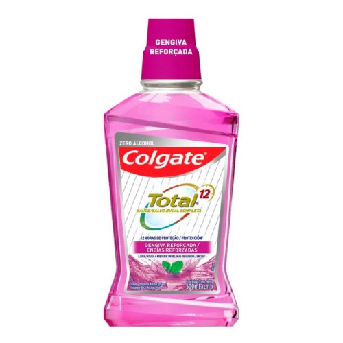 Enxaguante Antisséptico Bucal Colgate Total 12 Gengiva Reforçada com 500ml