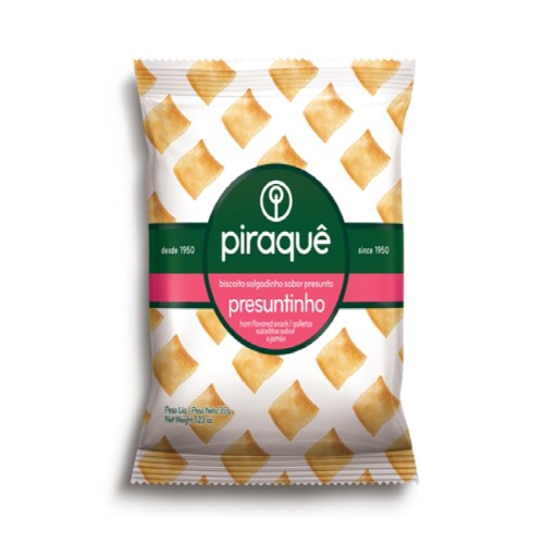 Biscoito Piraquê Salgadinho Presuntinho 35g