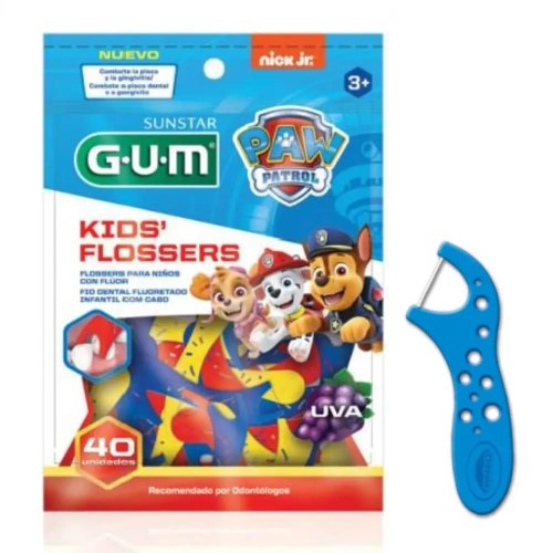 Mini Flosser Gum Patrulha Canina 40 unidades