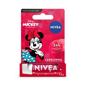 Hidratante Labial Nivea Disney Minnie Mickey e Amigos Cereja 4,8g