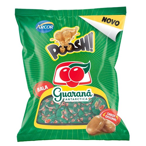 Bala Poosh Guaraná Antarctica Arcor 150g