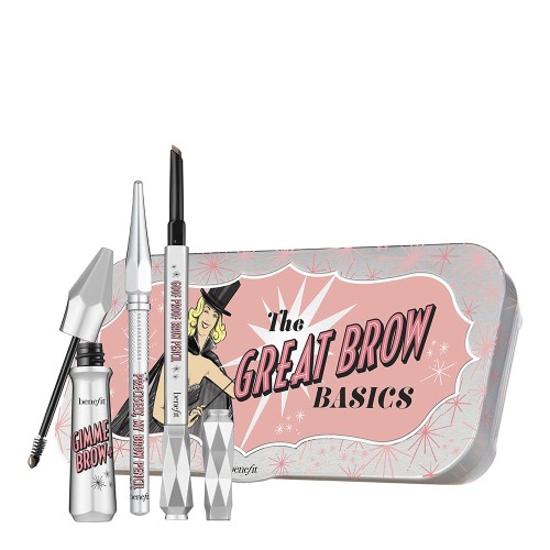 Benefit The Great Brow Basics Tons Médios Kit – 2 Lápis de Sobrancelhas + Rímel de Sobrancelhas