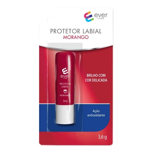 Protetor Labial Ever Care Morango 3,6g