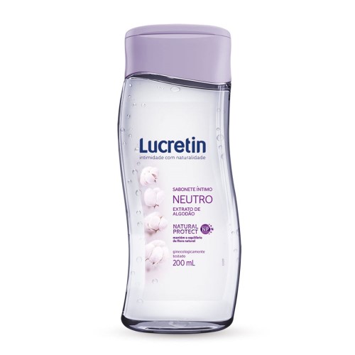 Sabonete Líquido Íntimo Lucretin Natural Protect Neutro 200ml