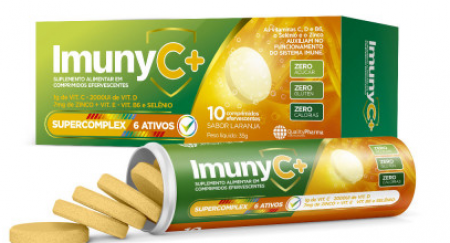 Imuny C + Quality Pharma Supercomplex Imunidade frasco com 10 comprimidos efervescentes