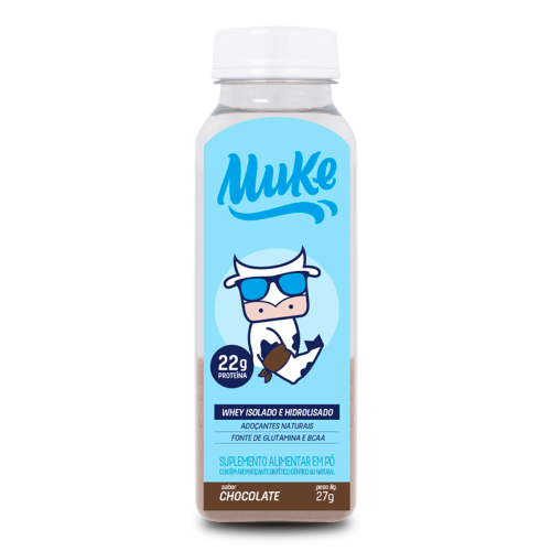 Garrafinha Whey Protein Muke Chocolate Shake com 27g