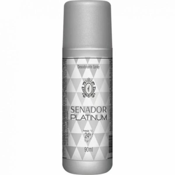 Desodorante Spray Senador Masculino Platinum 90ml