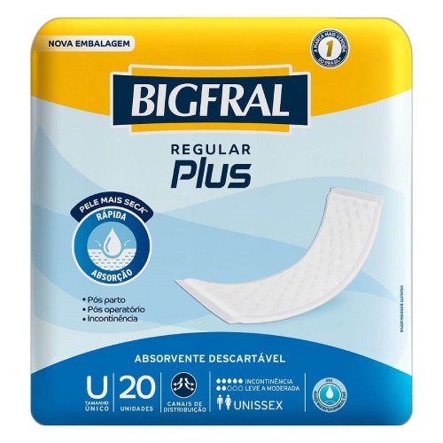 Absorvente Geriatrico Bigfral Norm Sup 20Un - Bigfral