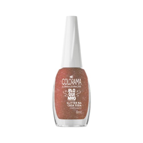 Esmalte Longa Duração Colorama Bloquinho Glitter Na Casa Toda 8ml