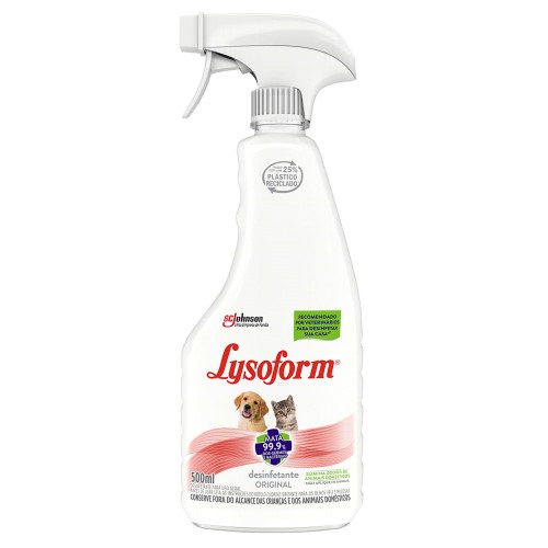 Lysoform Desinfetante Original Pets Spray 500ml