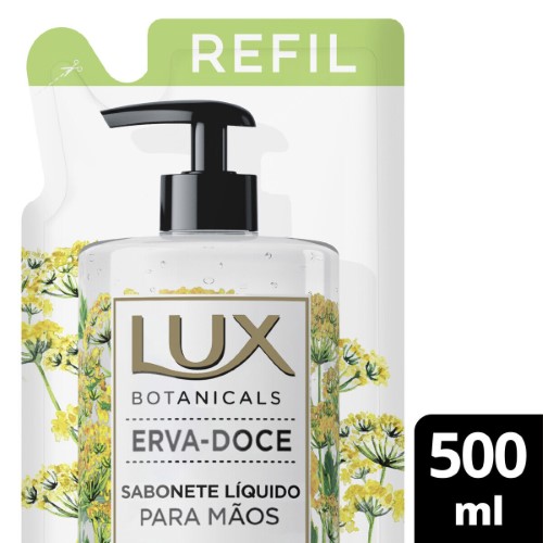 Refil Sabonete Líquido para Mãos Lux Botanicals Erva Doce 500ml