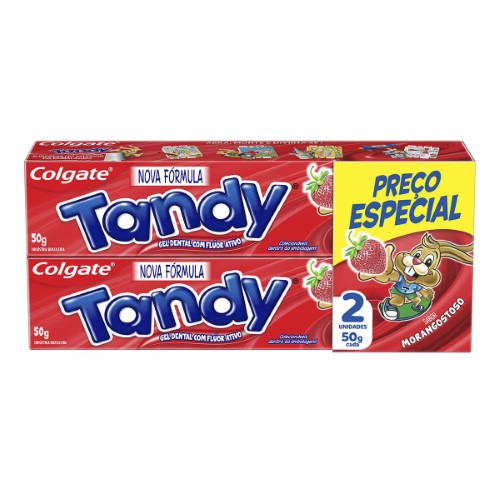 Creme Dental Colgate Tandy Morango 2 Unidades 50g