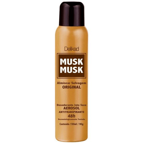 Desodorante Aerosol Delikad Musk Almisca Selvagem Original 150ml