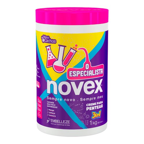 Creme para Pentear Novex Embelleze O Especialista 3 em 1 Cachos Soltos 1kg