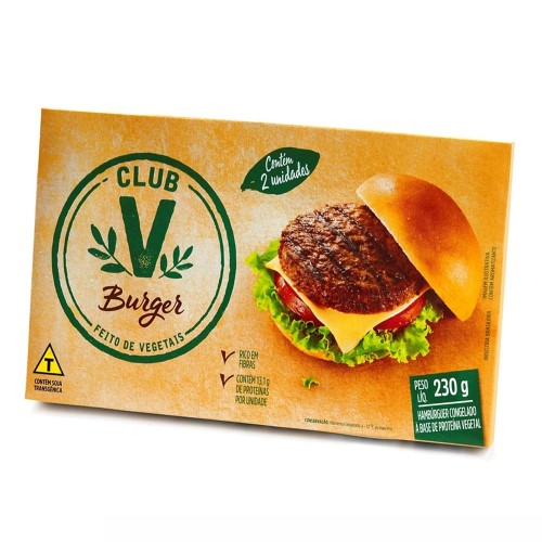 Hamburguer Vegetal Pif Paf Club V Burguer 230g