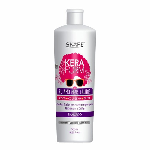 Shampoo Skafe Keraform Eu amo meus Cachos 500ml