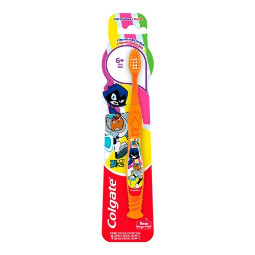 Escova de Dente Colgate Infantil Smiles Titans Go 6+ Anos Extra Macia com 1 unidade