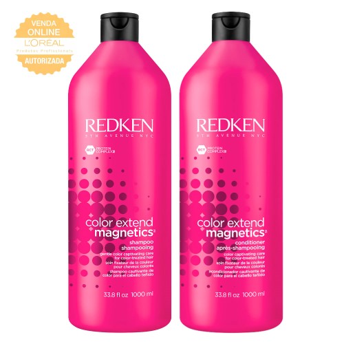 Redken Color Extend Magnetics Kit - Shampoo 1L + Condicionador 1L