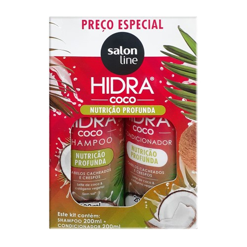 Shampoo + Condicionador Salon LIne Hidra Coco Nutrição Profunda com 200ml Cada