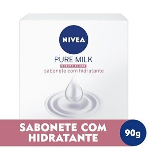 Sabonete em Barra Nivea Pure Milk Sensitive com 90g