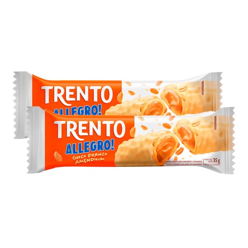 Wafer Trento Allegro Chocolate Branco 35g