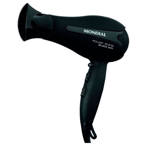 Secador De Cabelo Mondial Power Shine Black Íon SC-13 127V