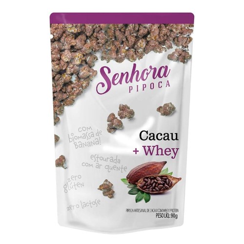 Pipoca de Cacau + Whey - Senhora Pipoca - 90g