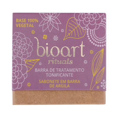 Barra de Tratamento Natural Tonificante de Argila Roxa e Lavanda 100g - Bioart