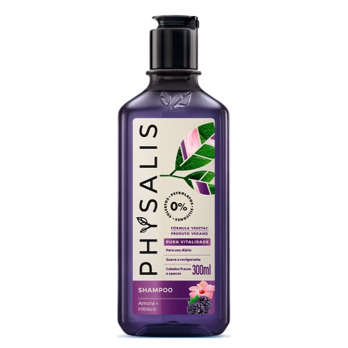 Shampoo Physalis Pura Vitalidade Vegano 300ml