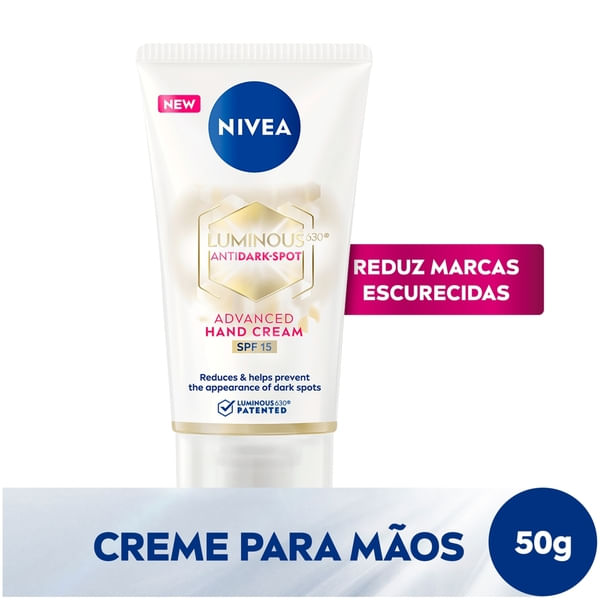 Creme Para Mãos Nivea Luminous630 Antidark-Spot Advanced Hand Cream Fps15 50g