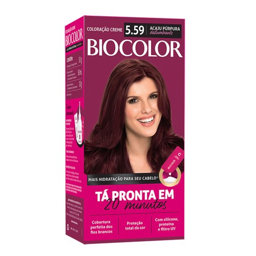 Mini Kit Tintura Biocolor Acaju Púrpura Deslumbrante 5.59