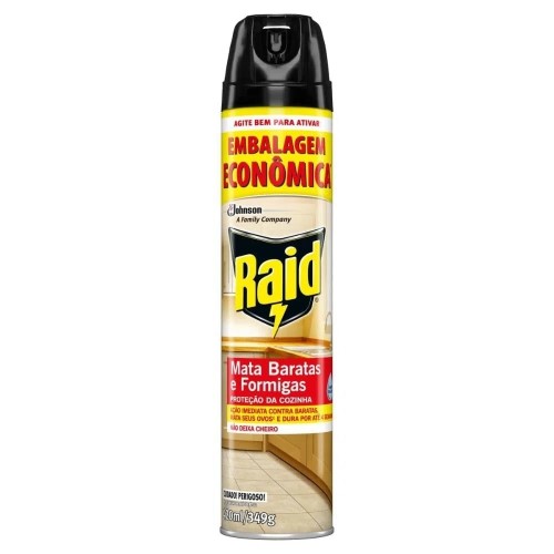 Inseticida Raid Mata Baratas e Formigas Spray Leve Mais Por Menos 420ml