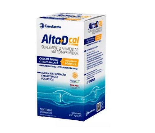 Suplemento Alimentar Alta D + Cal 300mg + 1000UI 60 Comprimidos