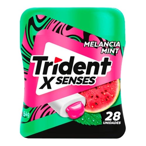 Chiclete Trident Garrafa x Senses Melancia Mint 54g