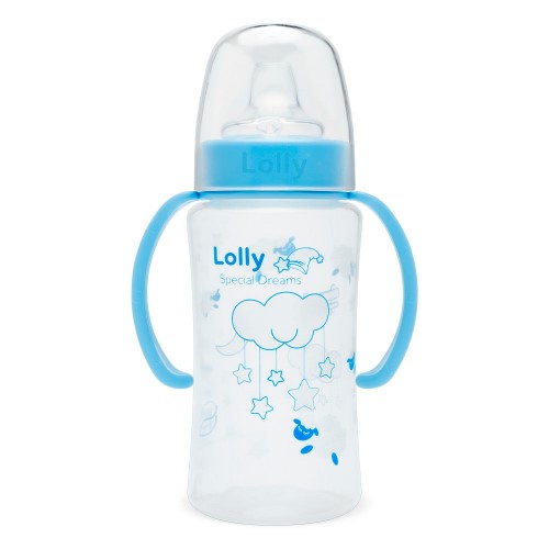 Copo Antivazamento Lolly Dreams com Alça Azul 350ml