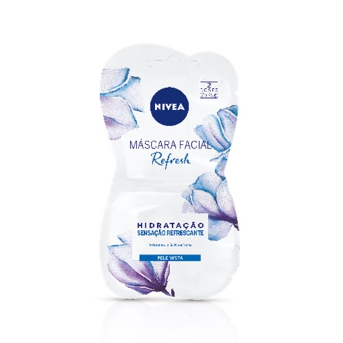 Máscara Facial Nivea Refresh Pele Mista com 2 doses