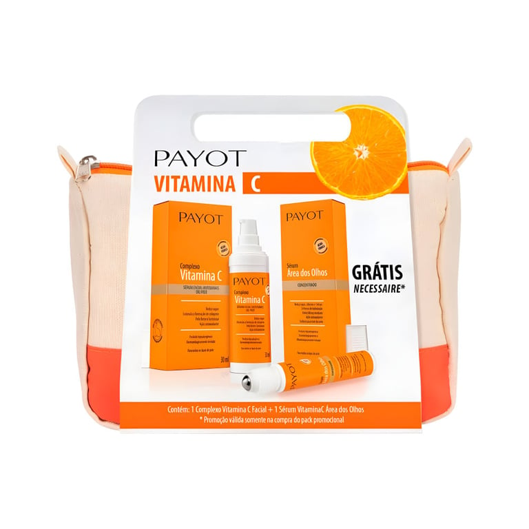 Payot Vitamina C Kit Sérum para Olhos + Sérum Antissinais + Necessaire