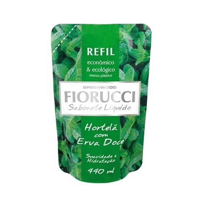 Sabonete Líquido Fiorucci Hortelã com Erva Doce Refil com 440ml